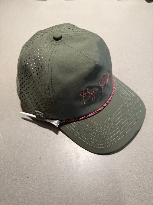 Big Putts Golf Hat - Green and Pink