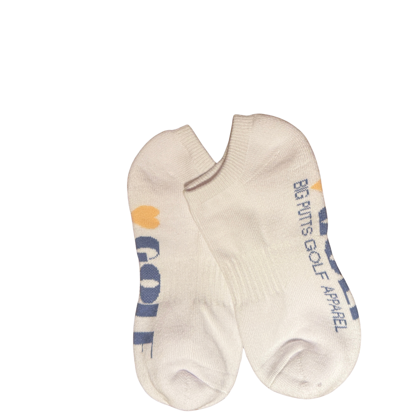 'HEART' Golf No-Show Socks