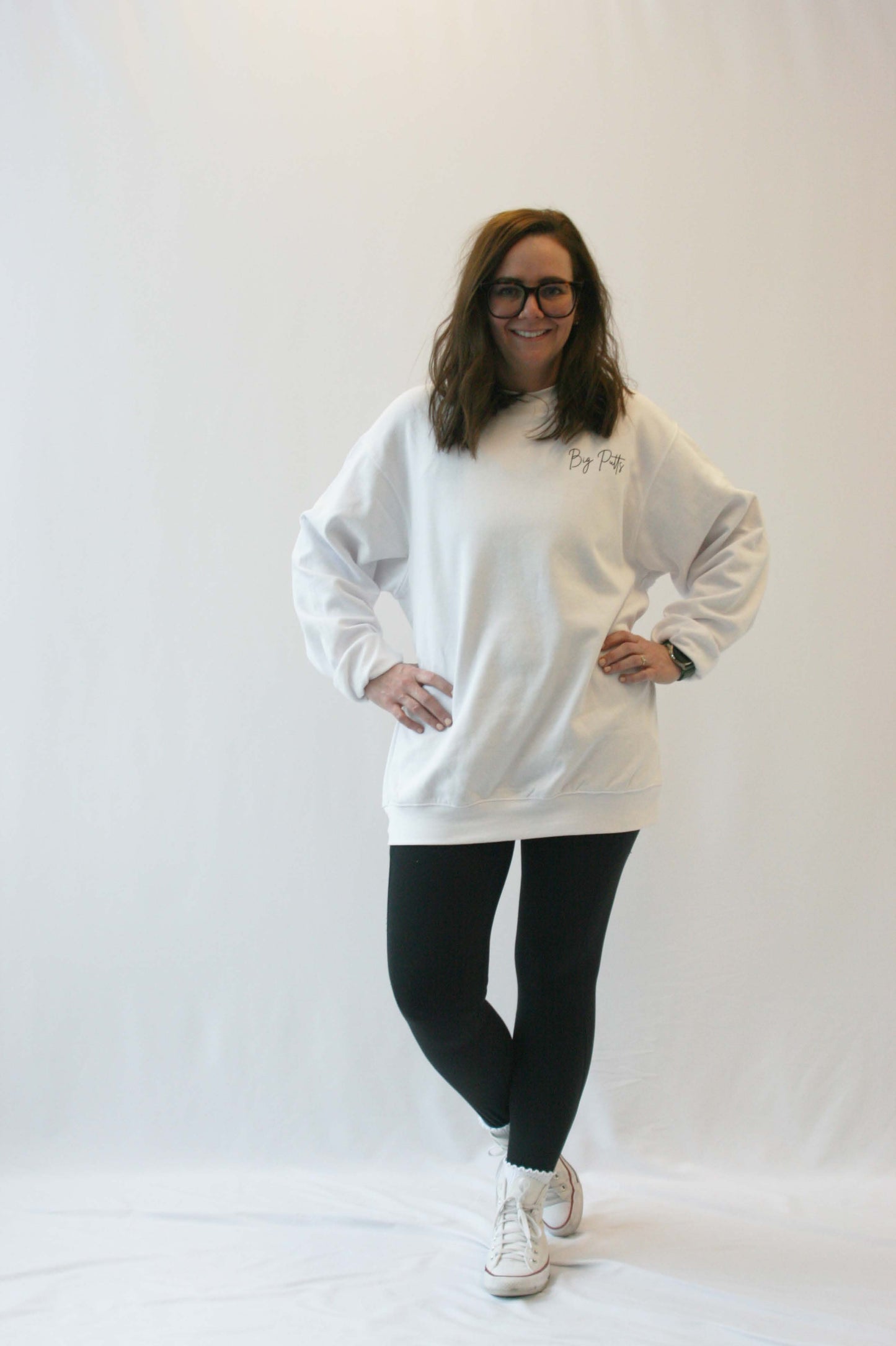 Unisex Choose Your Design - Crewneck Sweatshirt (White)