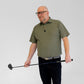 Men's Ribbed Golf Polo - Fairway Stripes (Green)
