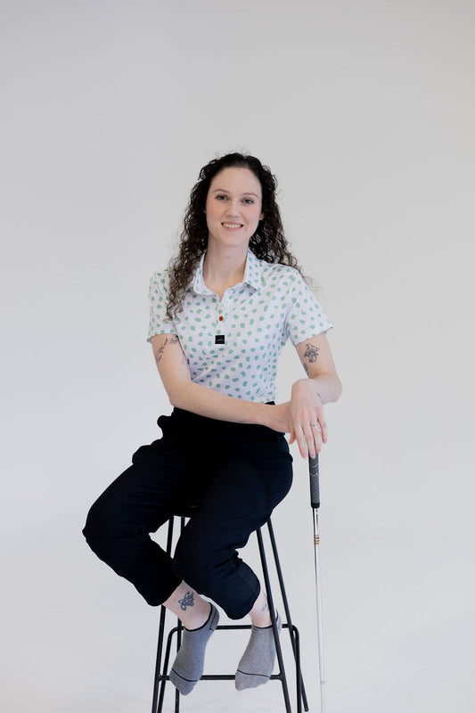 Women’s Short Sleeve Golf Polo - Spot On Green