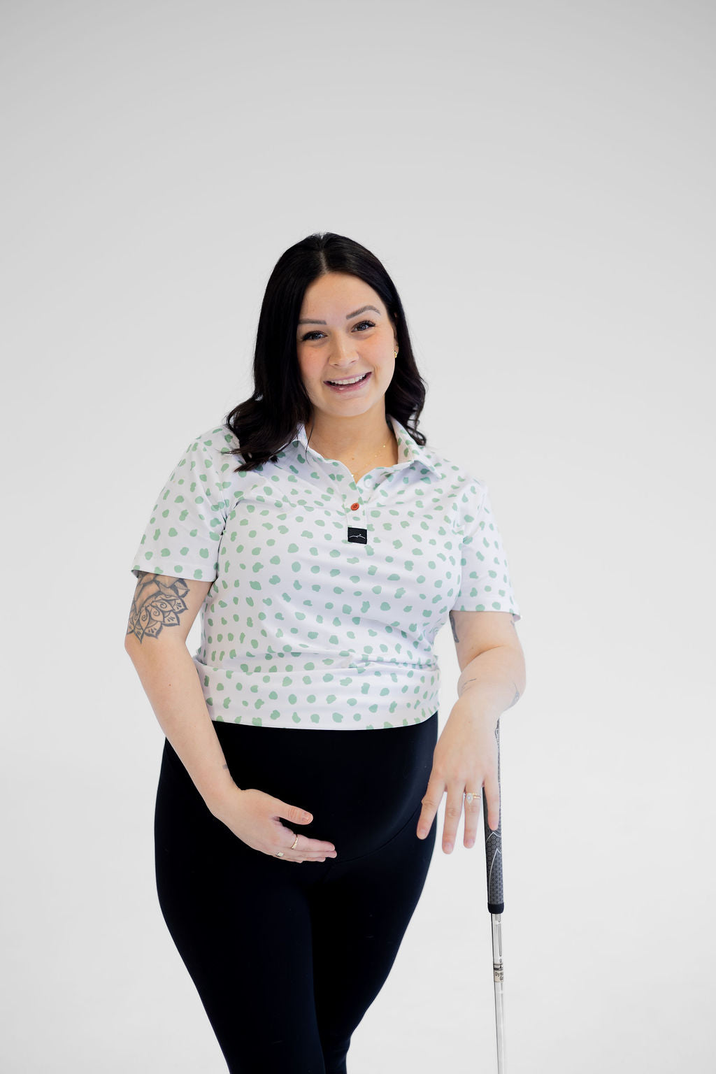 Women’s Short Sleeve Golf Polo - Spot On Green