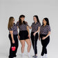 Women's Cropped Golf Polo - Par-fect Geometry