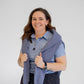 Women's Short Sleeve Golf Polo - Blue Bloom