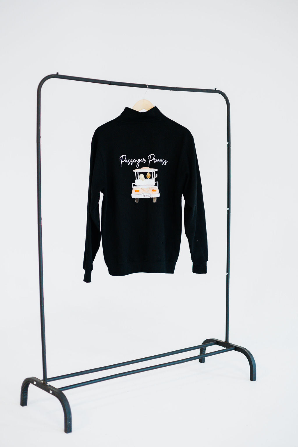 Unisex Choose Your Design - 1/4 Zip Sweatshirt (Black)