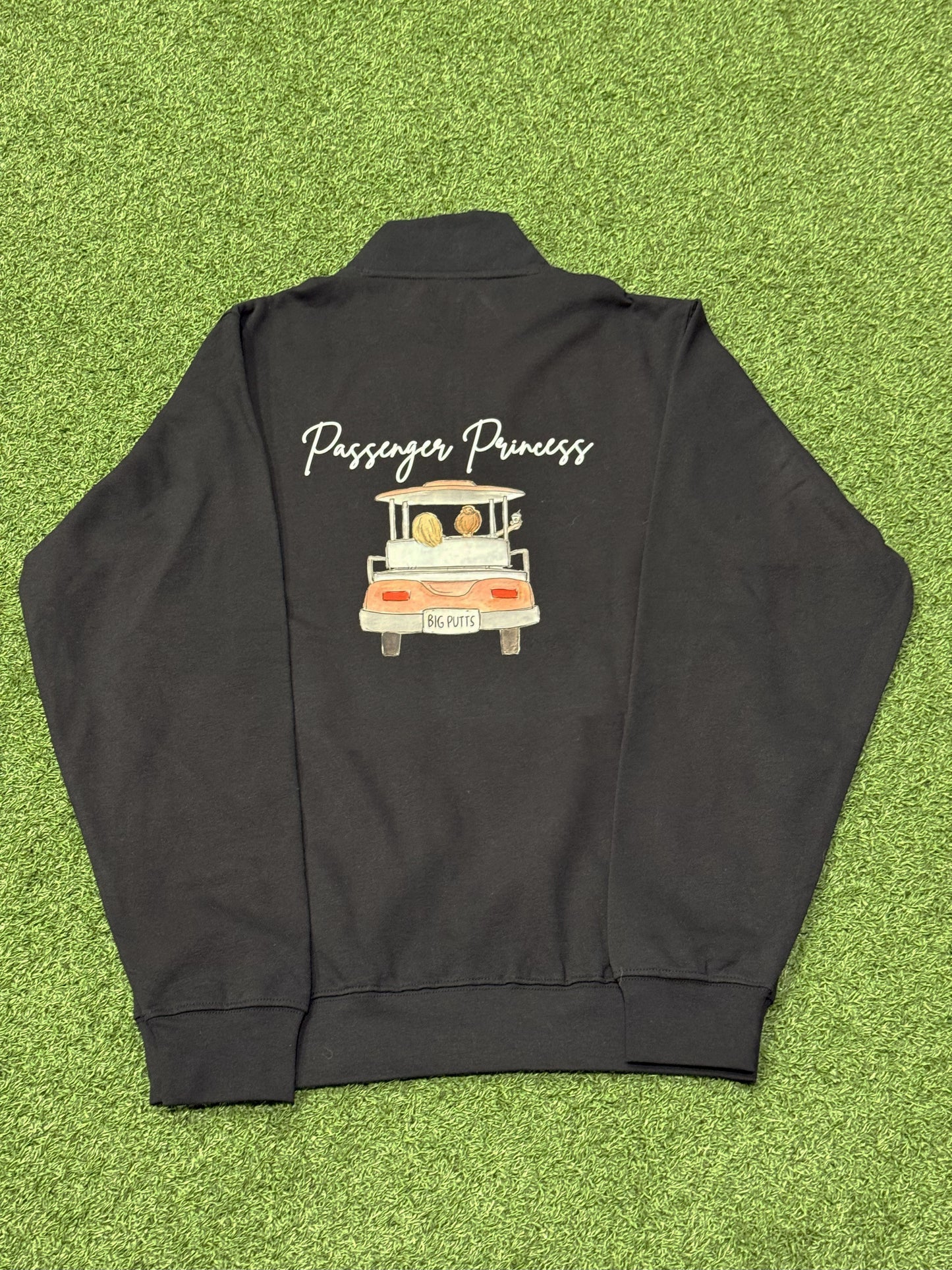 Unisex Choose Your Design - 1/4 Zip Sweatshirt (Black)