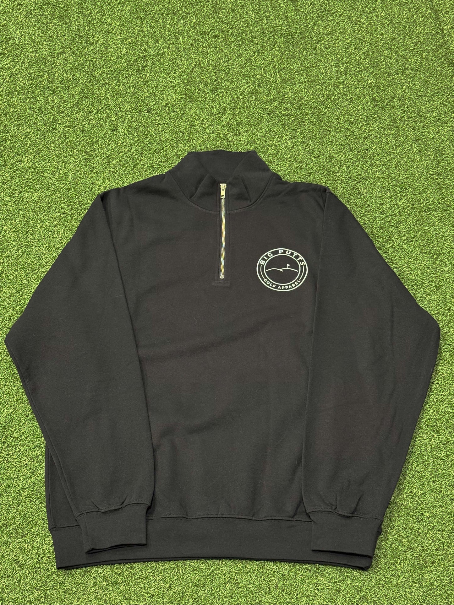 Unisex Choose Your Design - 1/4 Zip Sweatshirt (Black)