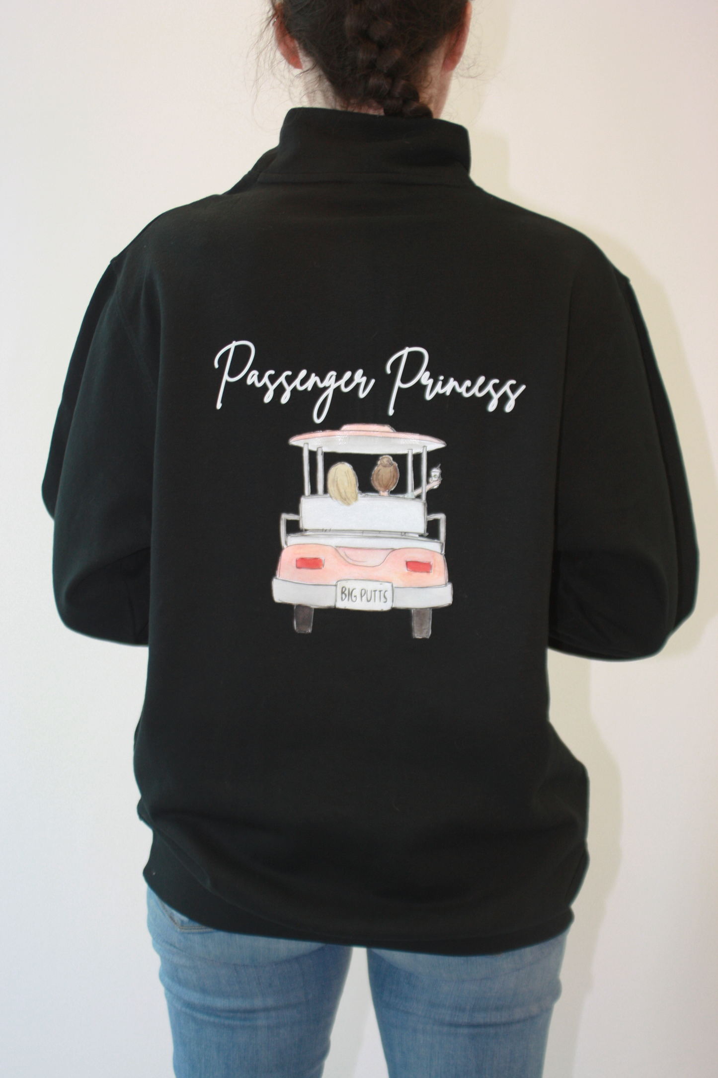 Unisex Choose Your Design - 1/4 Zip Sweatshirt (Black)