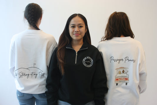 Unisex Choose Your Design - Crewneck Sweatshirt (White)