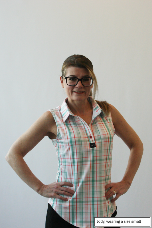 Par Plaid - Women’s Sleeveless Golf Polo