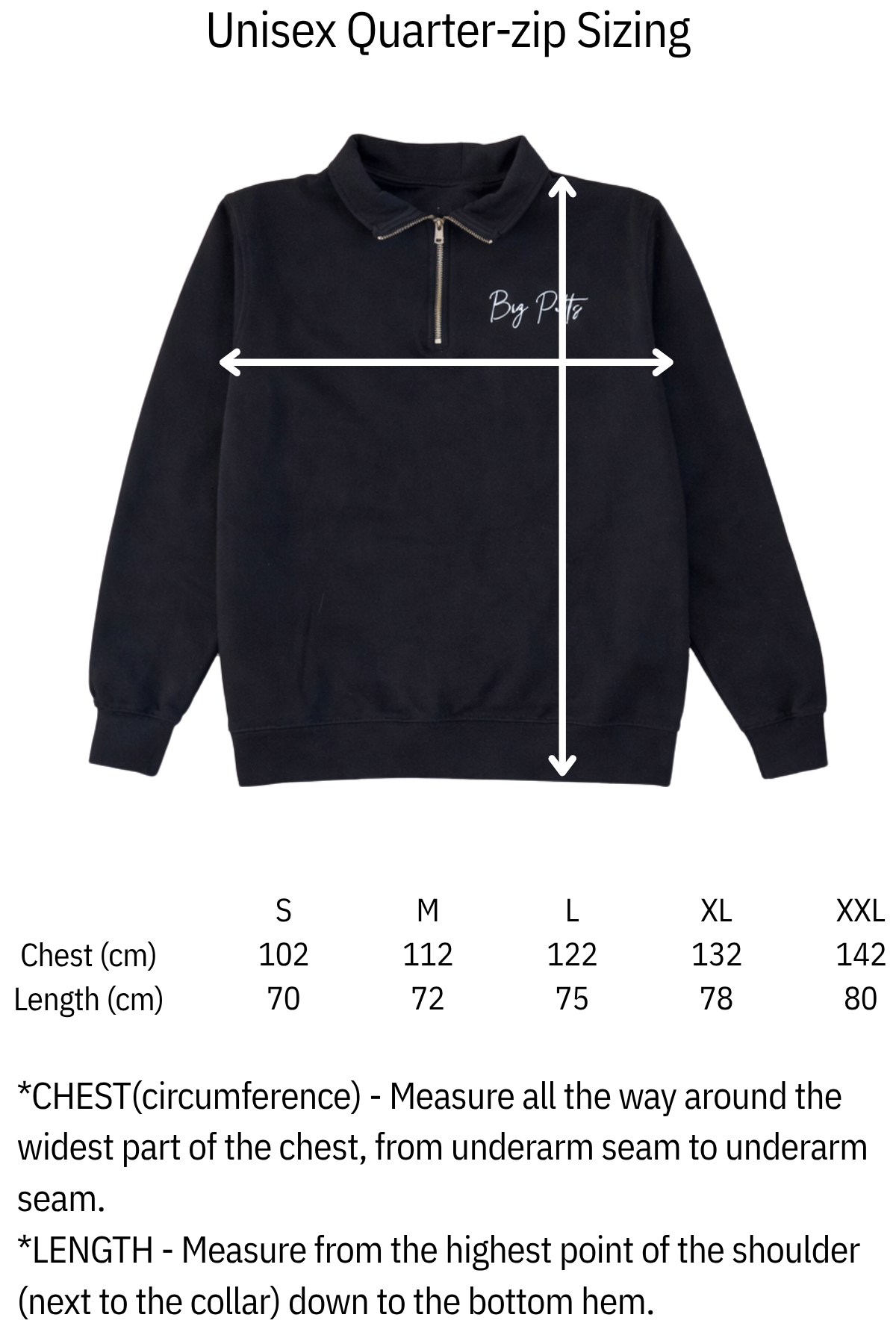 Unisex Choose Your Design - 1/4 Zip Sweatshirt (Black)