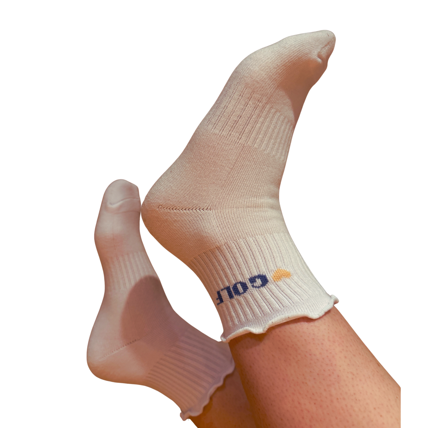 'HEART' Golf Ruffle Socks