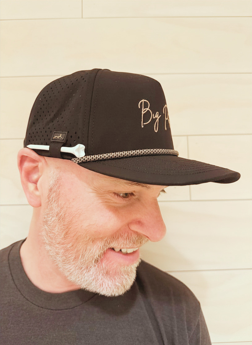 Big Putts Golf Hat - Black and Tan